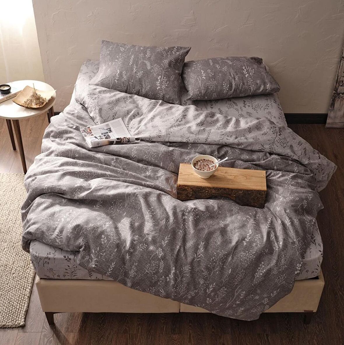 Easy Cotton Nevresim Takımı Sereal Tek King Size - Kahve