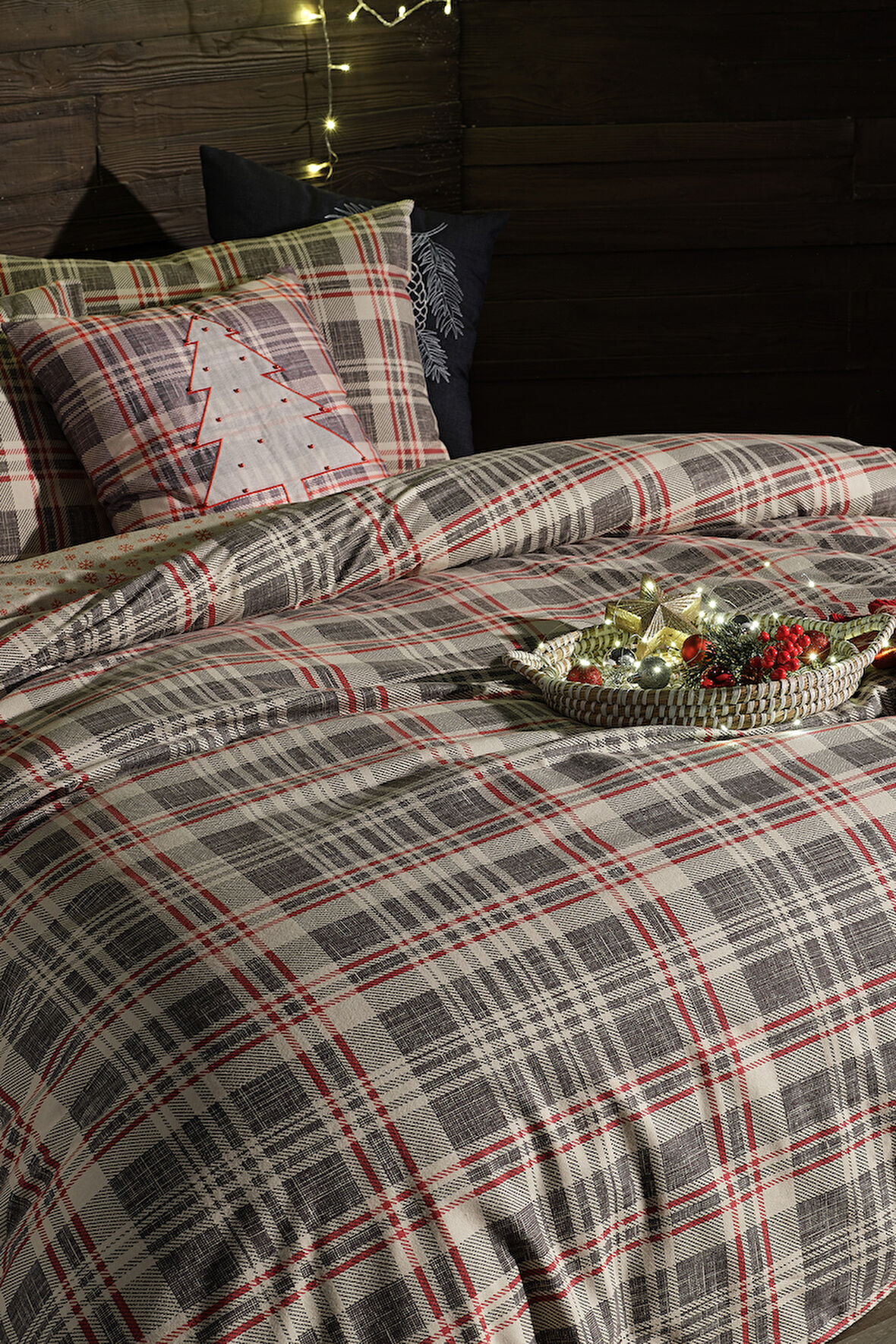 Flanel Nevresim Takımı Wendy Tek Kingsize Krem