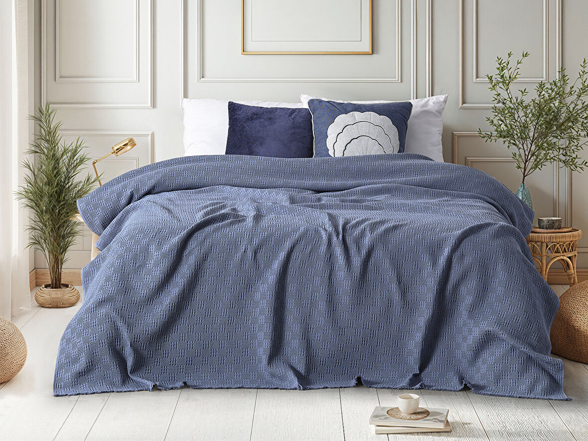 Masal Pike Takımı Çift Kişilik Indigo