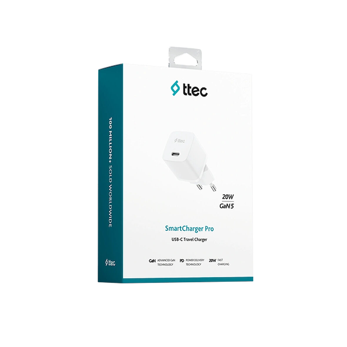 Ttec SmartCharger GAN 20W PD Seyahat Hızlı Şarj Aleti