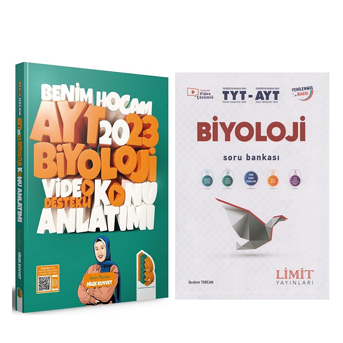 Benim Hocam 2023 AYT Biyoloji Video Destekli Konu Anlatımı ve Limit Soru Bankası Seti 2 Kitap