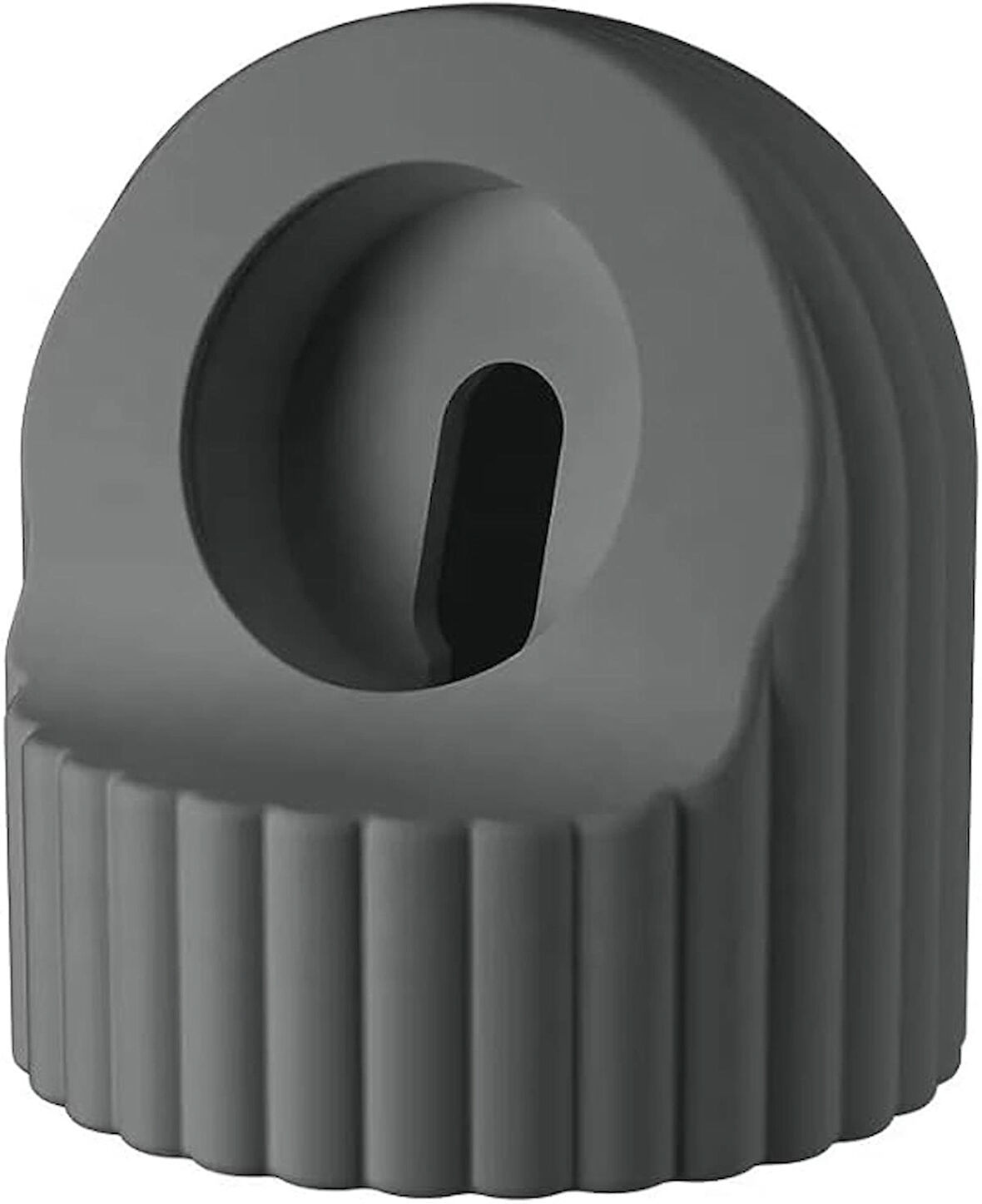 Microcase Apple Watch Bütün Serileri ile uyumlu Silikon Şarj Standı - GRİ AL4995