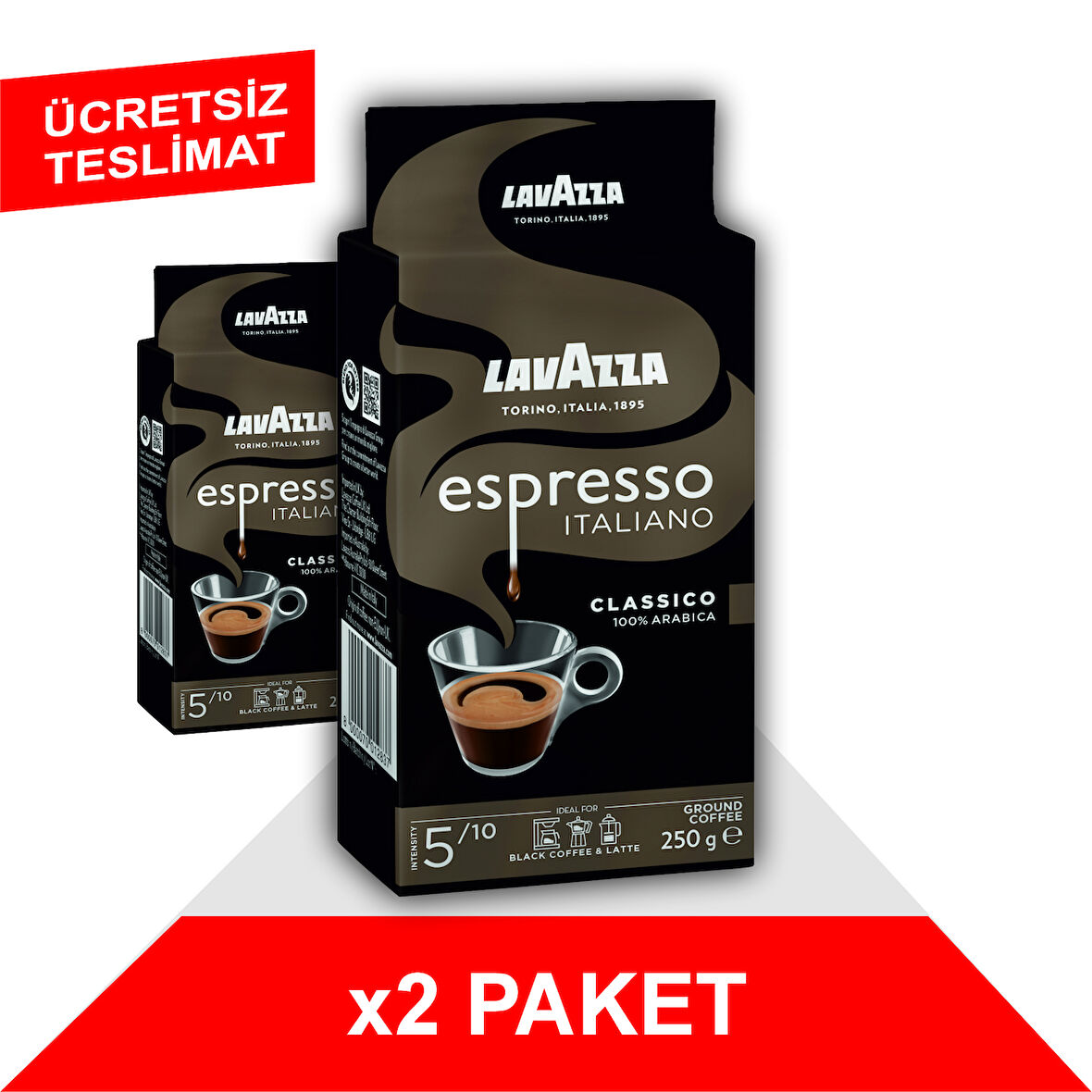 Espresso Classico Italiano Filtre Kahve (250gr) x2