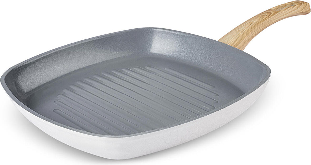 Karaca X Refika Birgül Swiss Crystal Grill Tava 28 Cm Creamy