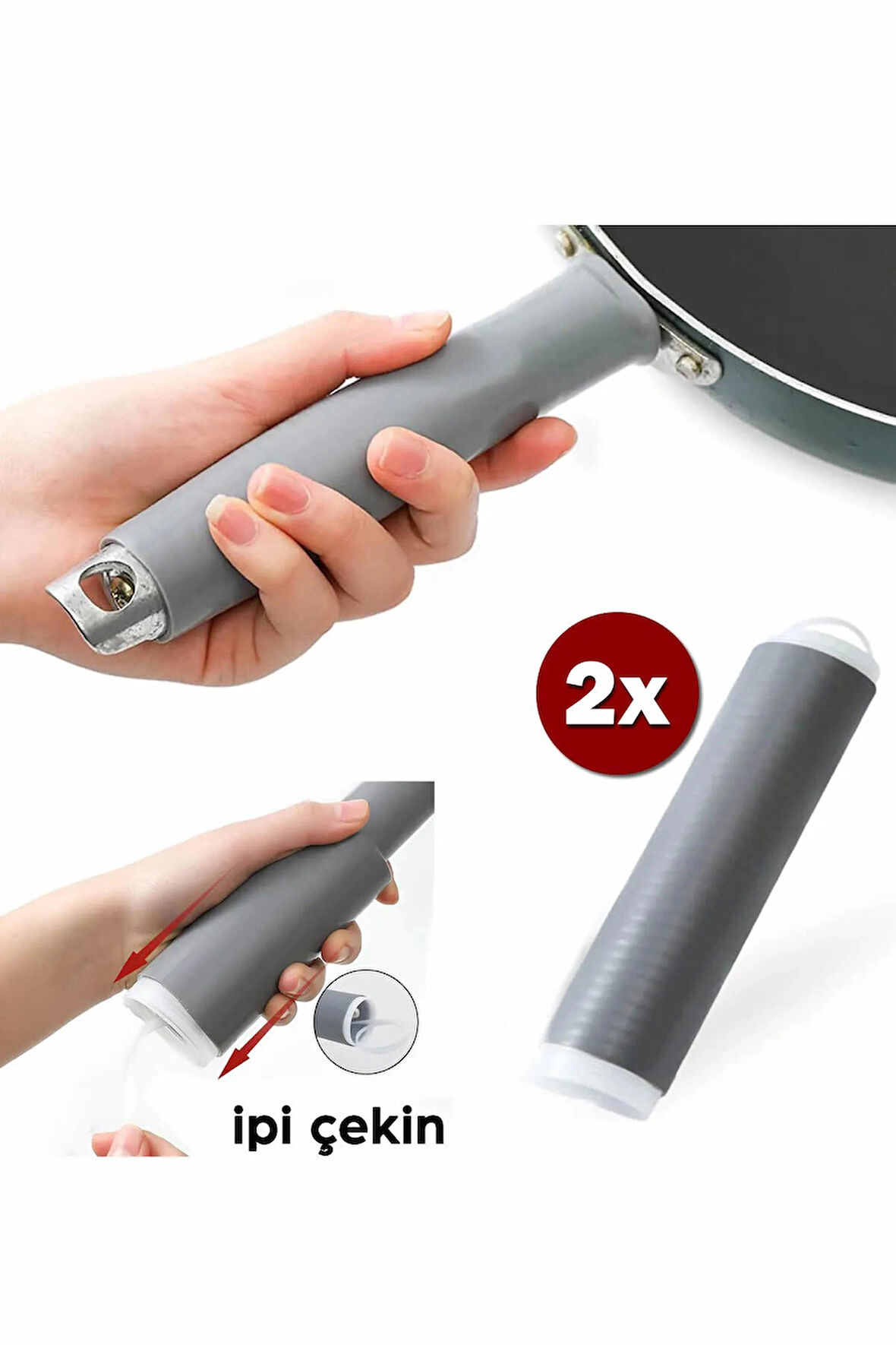 Isı Yalıtımlı Tutacak Tencere Tava Tutacağı Sapı | Kolay Kurulum - 2 adet