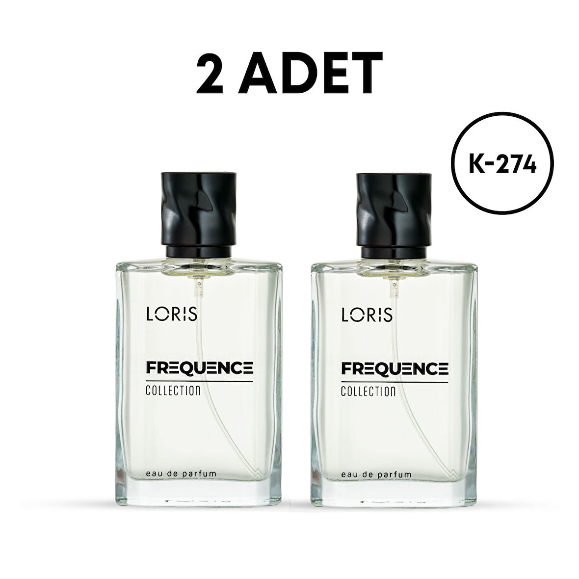 Loris 2 Adet K-274 Frequence Kadın Parfüm 50+50 Ml