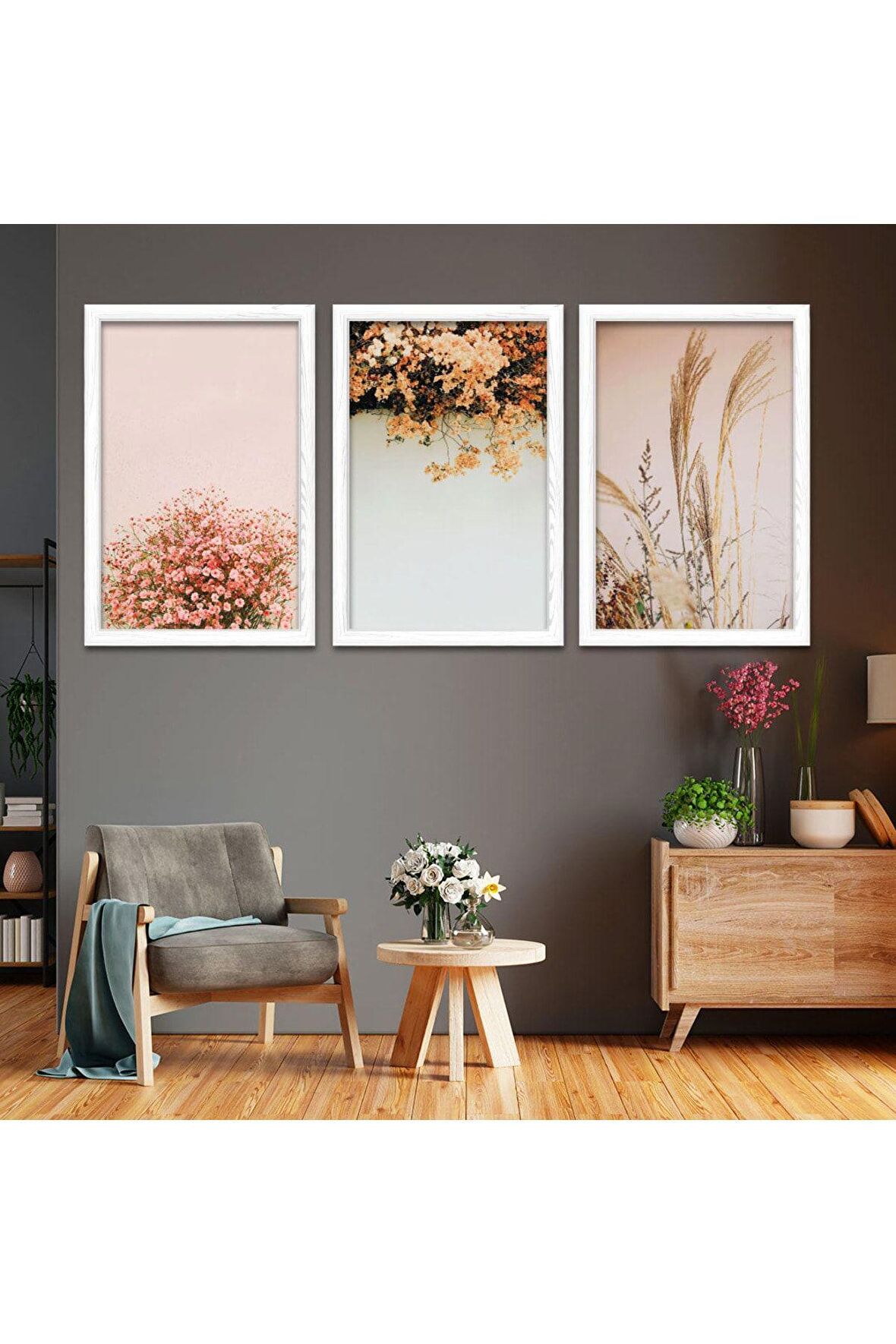 Renkli Göz 100 X 50 Cm Saatli Kanvas Tablo