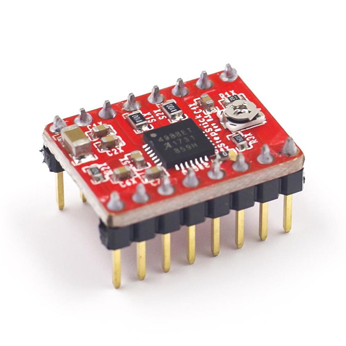 A4988 1A Kırmızı Step Motor Sürücü (Soğutucu ile)