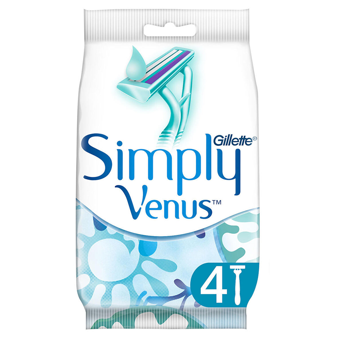 Gillette Simply Venus 2 Kullan At Kadın Tıraş Bıçağı 4'lü