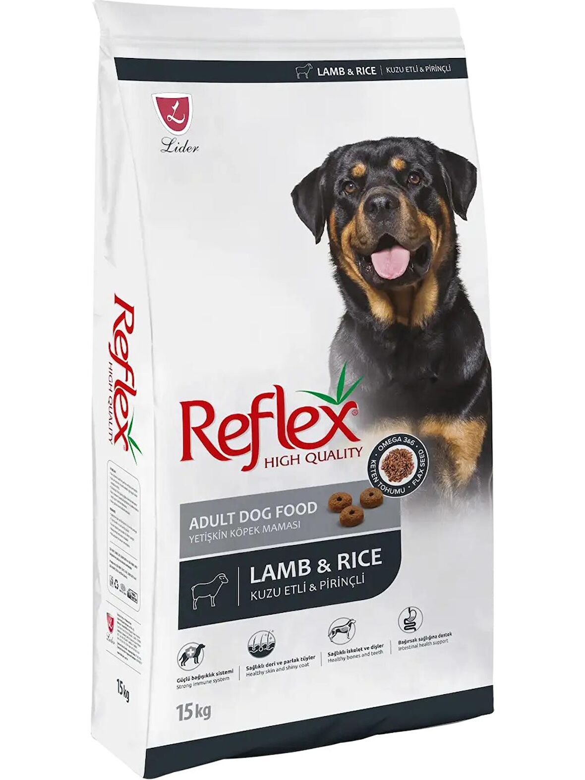 Reflex Kuzu Etli Yetişkin Kuru Köpek Maması 15 kg