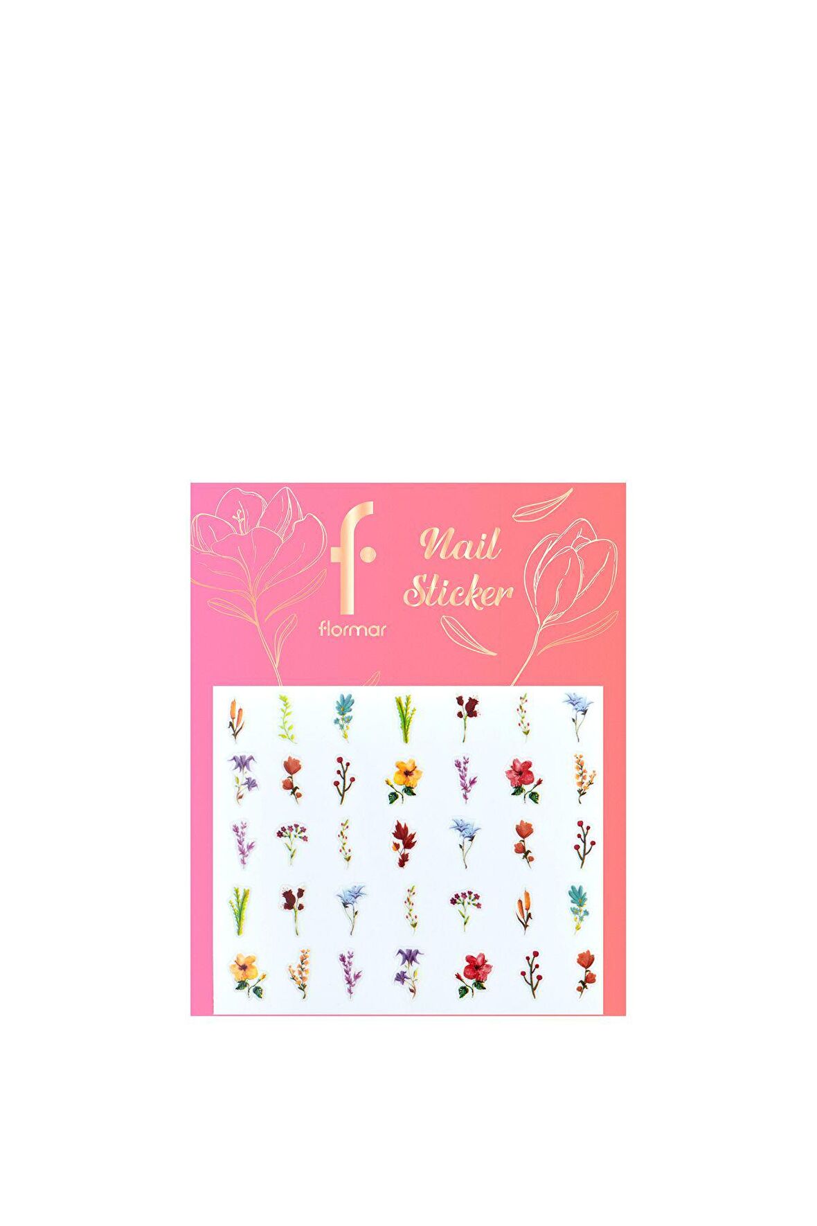 Flormar Blossom Çiçek Desenli Nail Art Sticker'ı