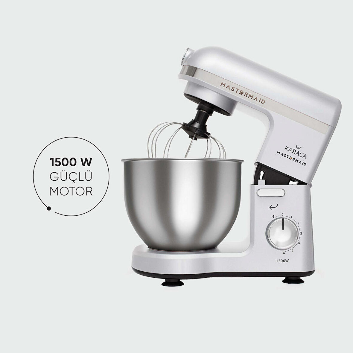 Karaca Mastermaid Chef Stand Mikser Pearl White 1500W 5 Lt