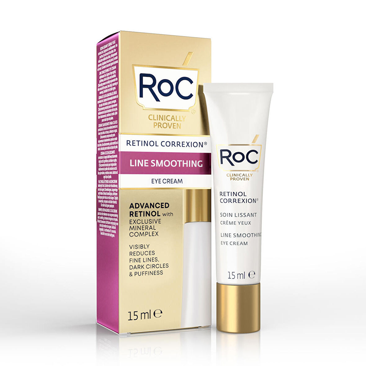 Roc Retinol Correxion Line Smoothing Aydınlatıcı-Yaşlanma Karşıtı Tüm Yaşlar Göz Çevresi Krem 15 ml 