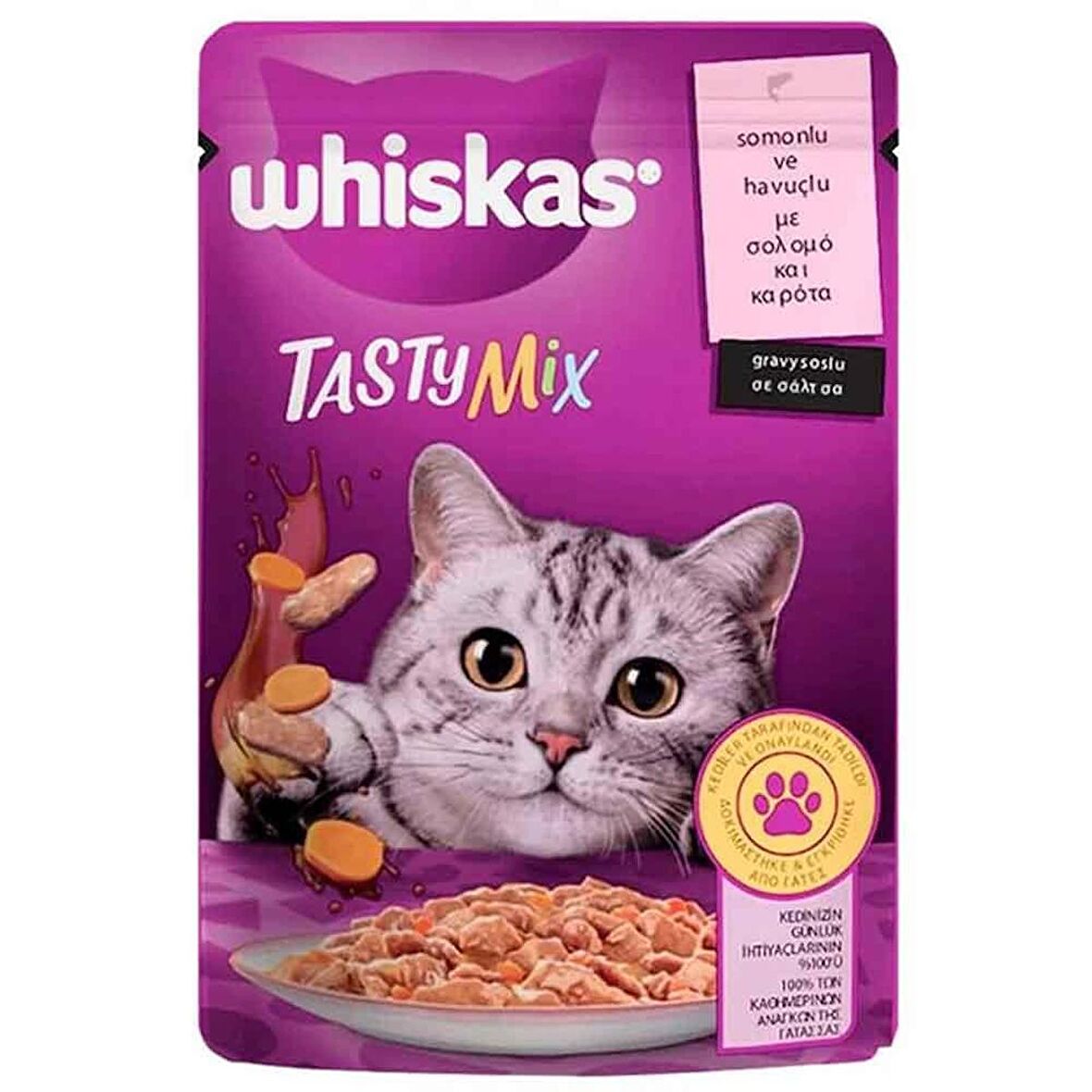 Pouch Tasty Mix Somunlu Havuçlu 85 gr x 12 Adet