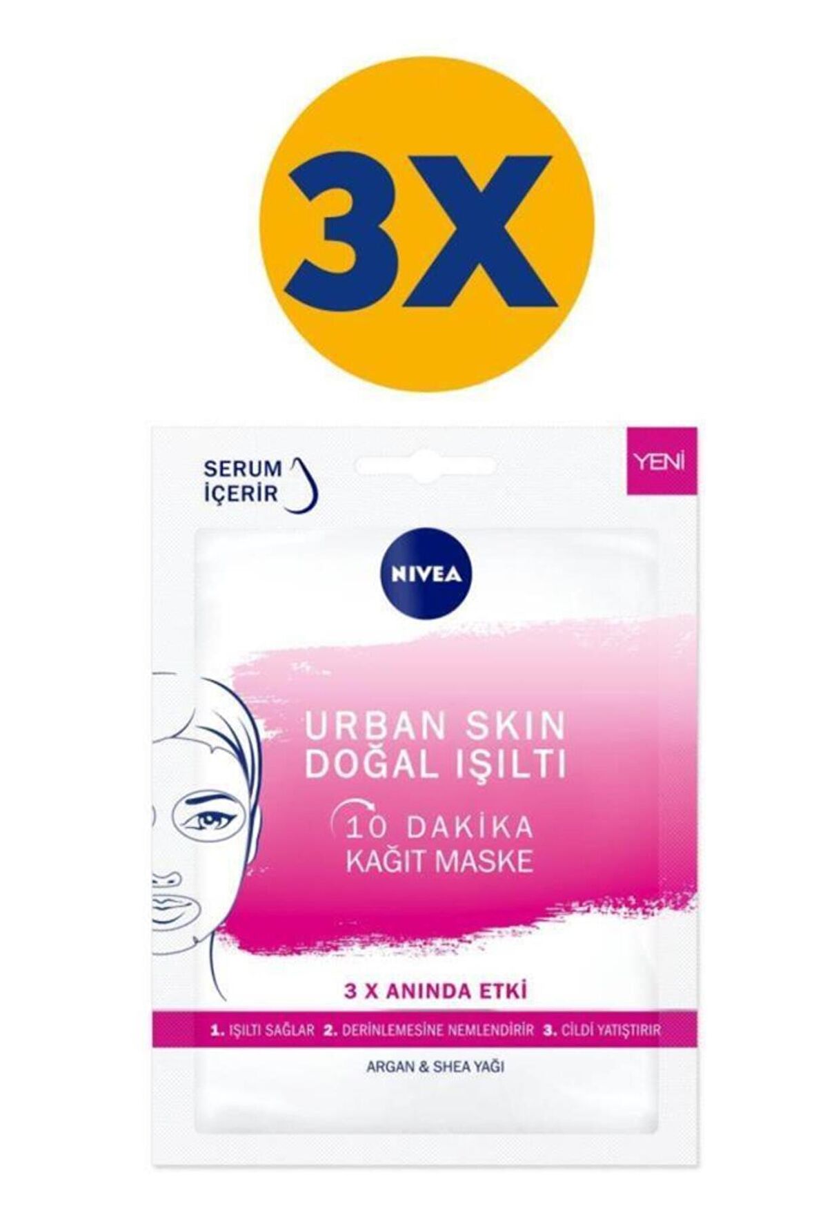 Nivea Urban Skın Işıltı Maske 1 Ad X3