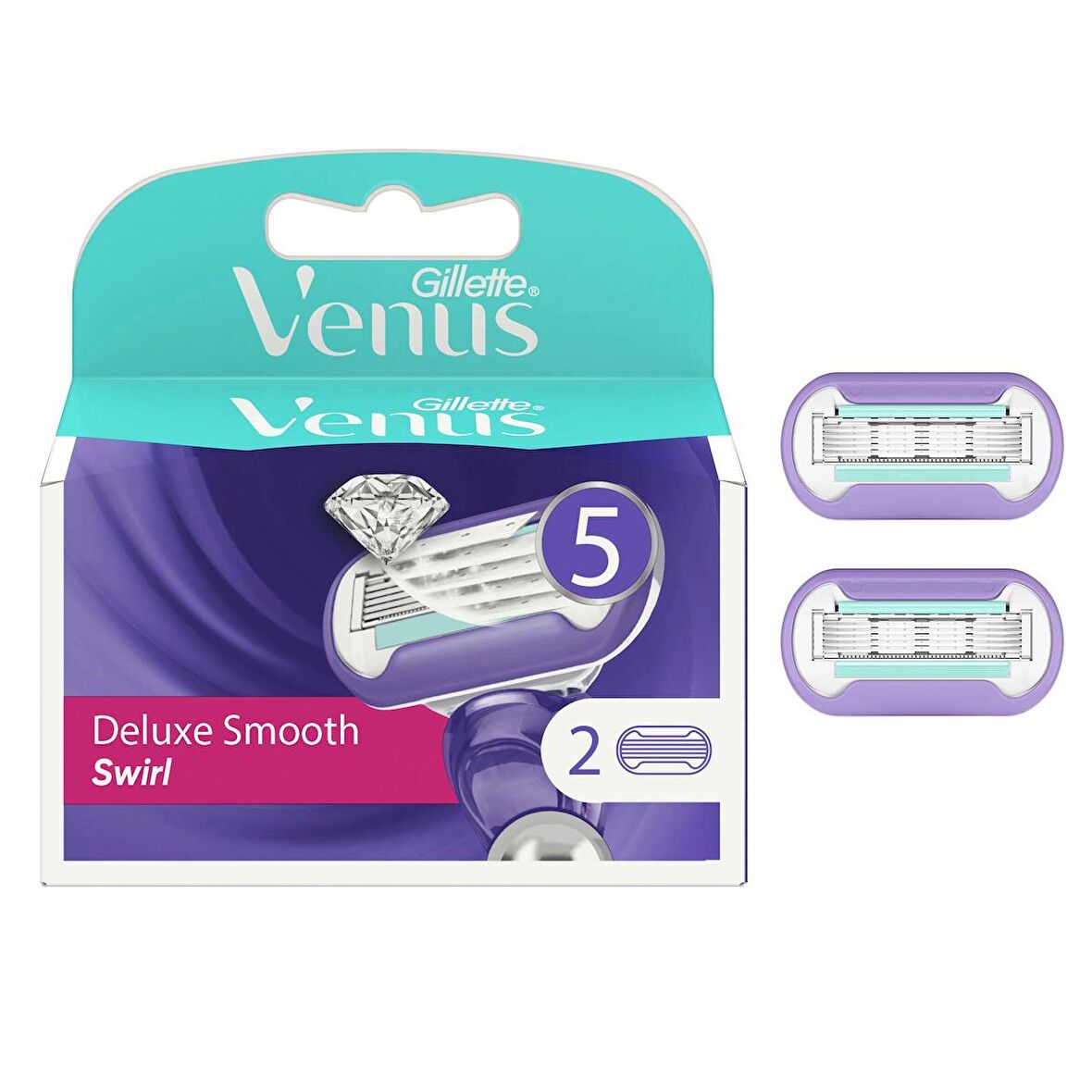 Gillette Venus Swirl Yedek Kadın Tıraş Bıçağı 2'li