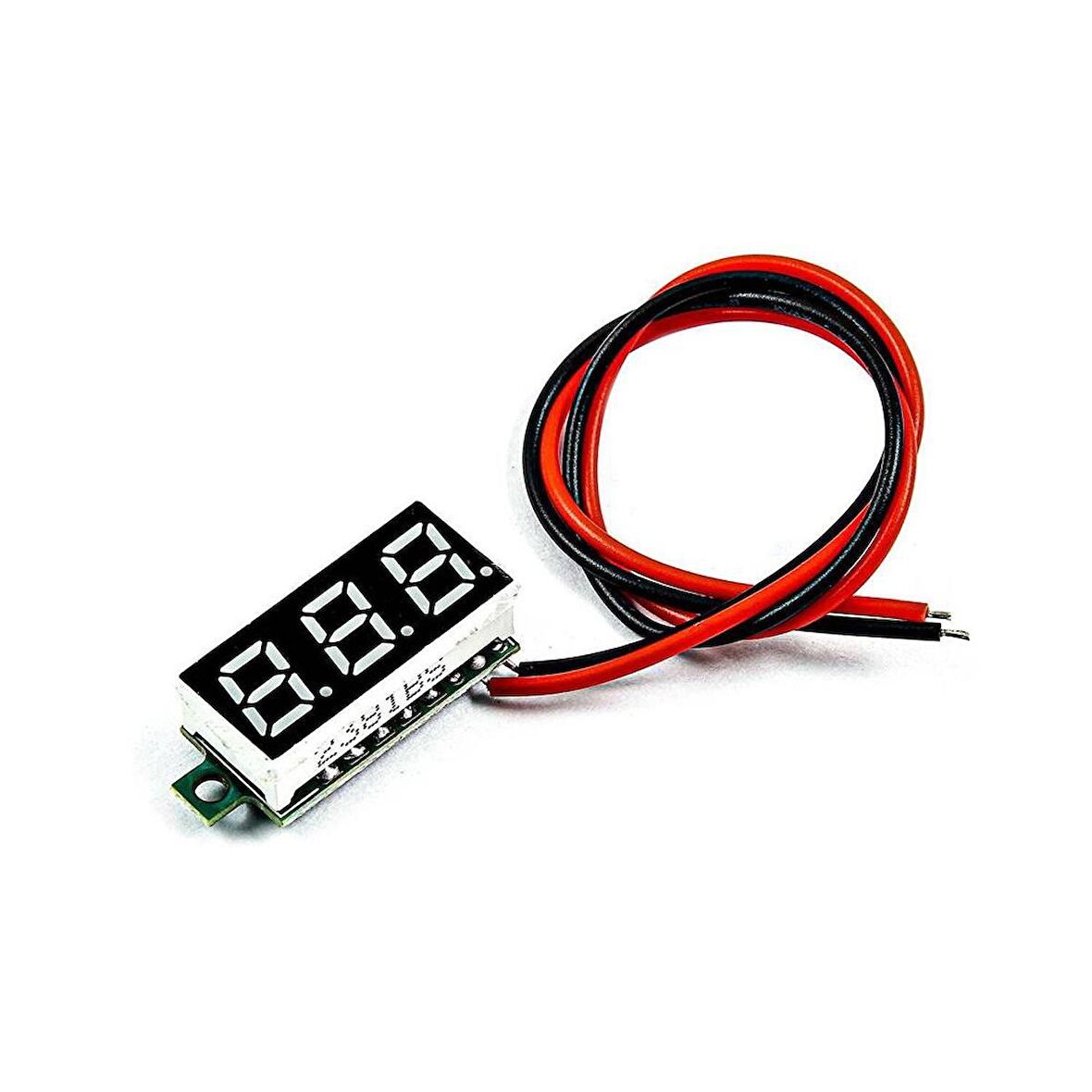 0.28 inç 3.5-30V İki Kablolu DC Mavi Voltmetre