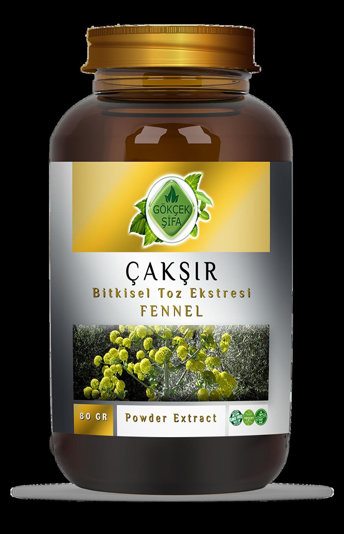 Çakşır Kökü Toz Ekstresi 80 gr Cam Kavanoz