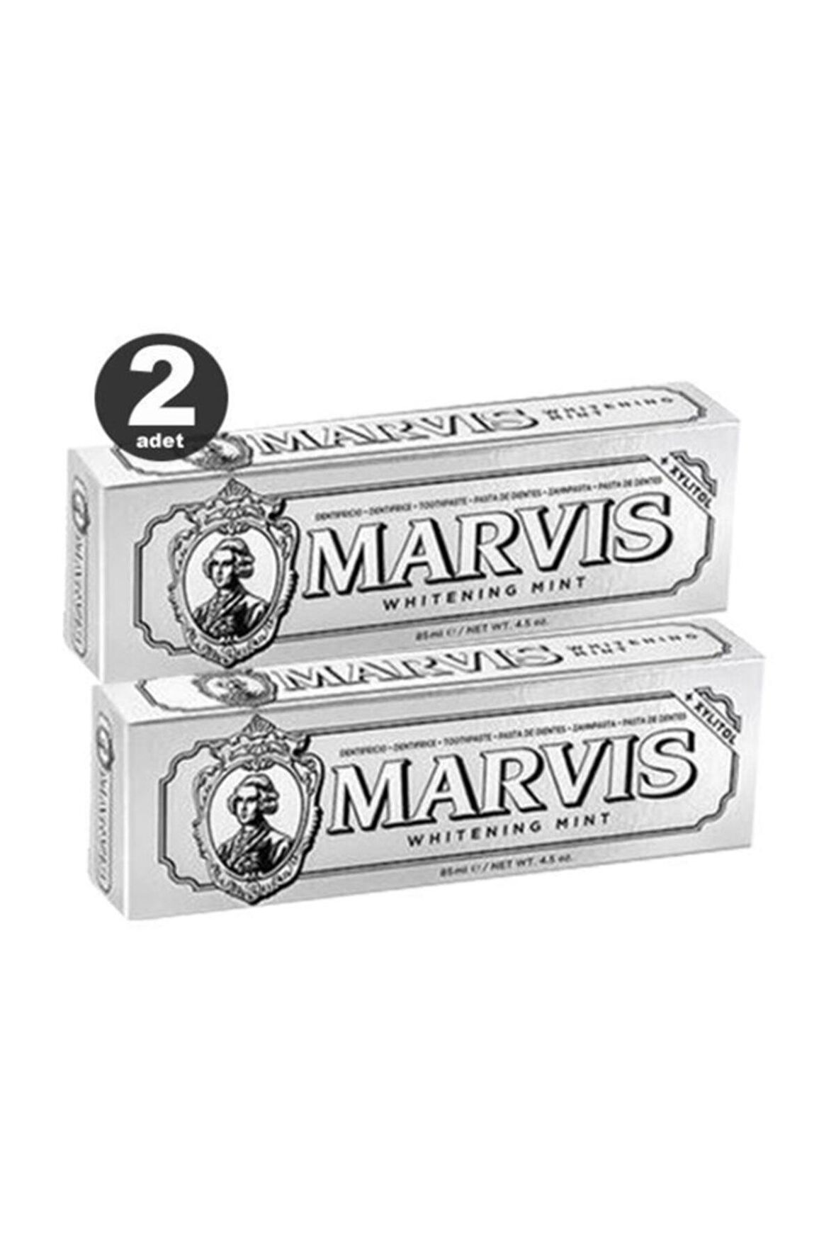 Marvis Whitening Mint Nane Aromalı Beyazlatma Doğal Diş Macunu 2x85 ml 