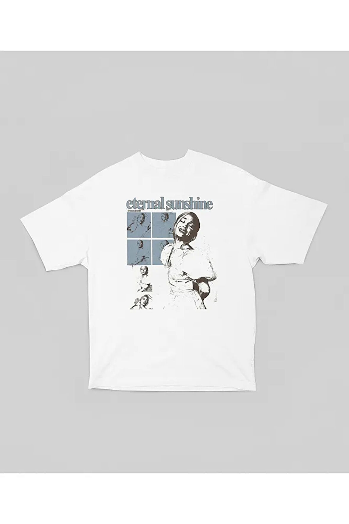 Ariana Grande Eternal Sunshine Albüm Baskılı Unisex Oversize Şarkıcı Tişört