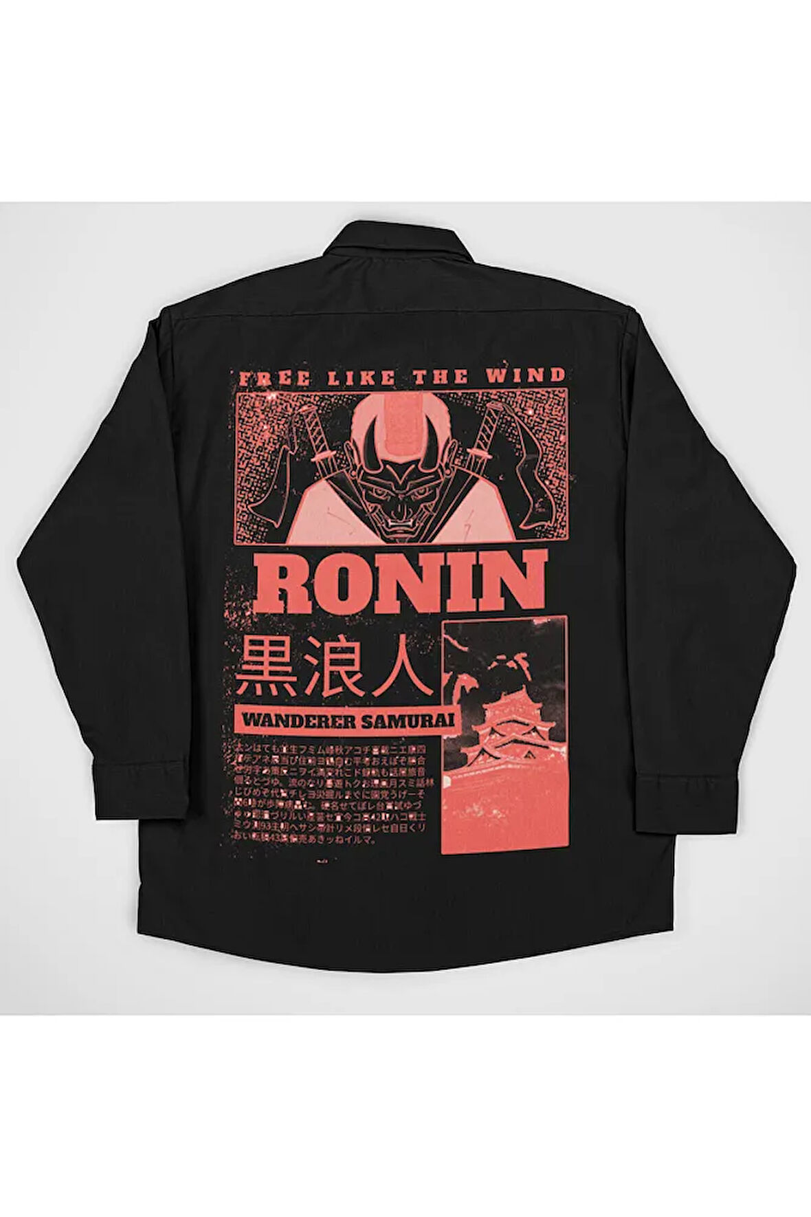 47 Ronin Samuray Yazılı Unisex Film Tasarım Gömlek