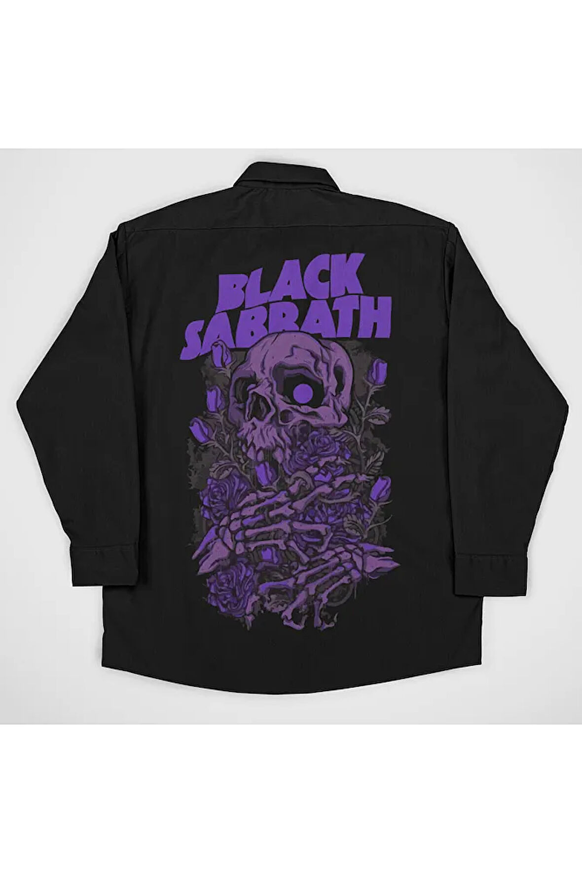 Black Sabbath Müzik Grubu Baskılı Unisex Gömlek
