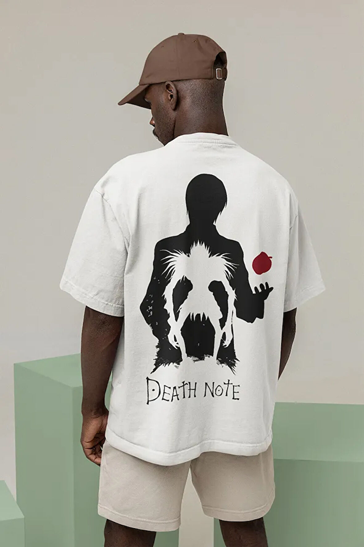 Anime Dizi Death Note Baskılı Unisex Oversize Tişört