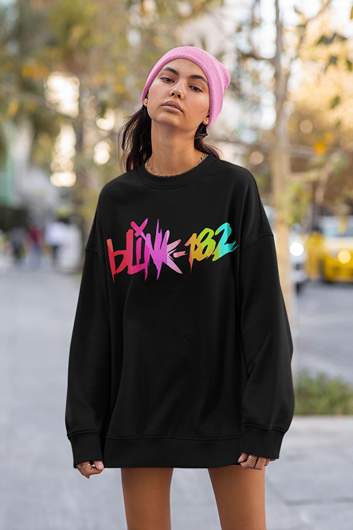 Blink-182 Yazılı Unisex Oversize Sweatshirt