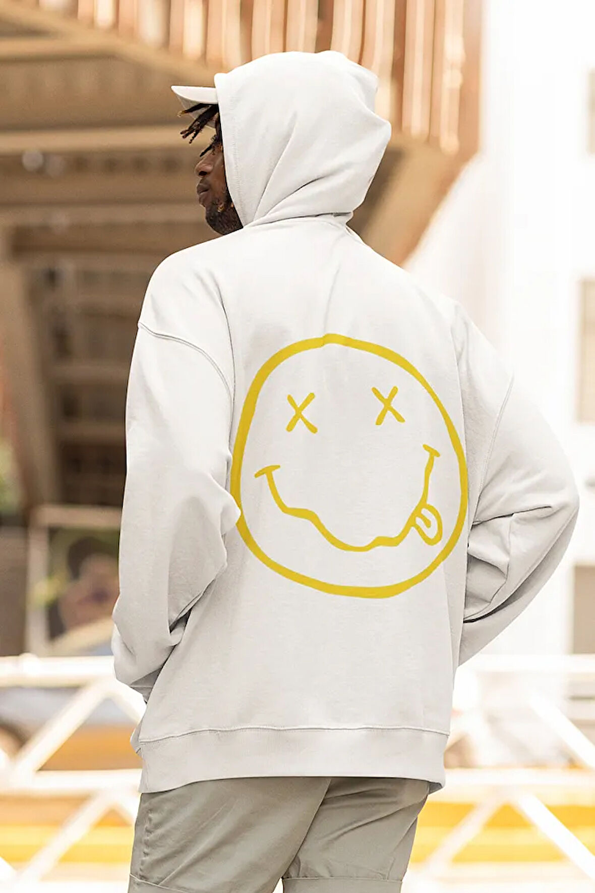 Nirvana Yazılı Unisex Oversize Tasarım Hoodie