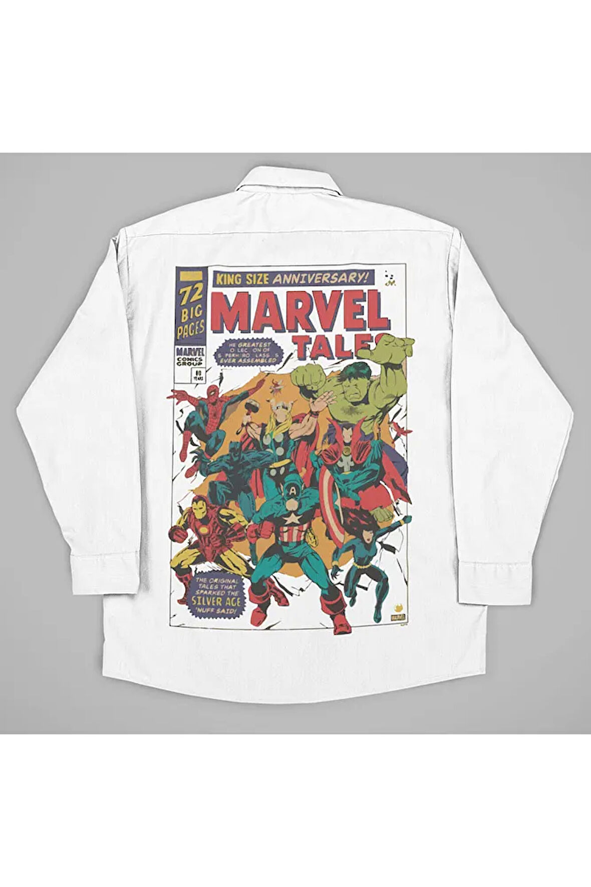 Marvel Tale Kahramanlar Avengers Baskılı Unisex Gömlek