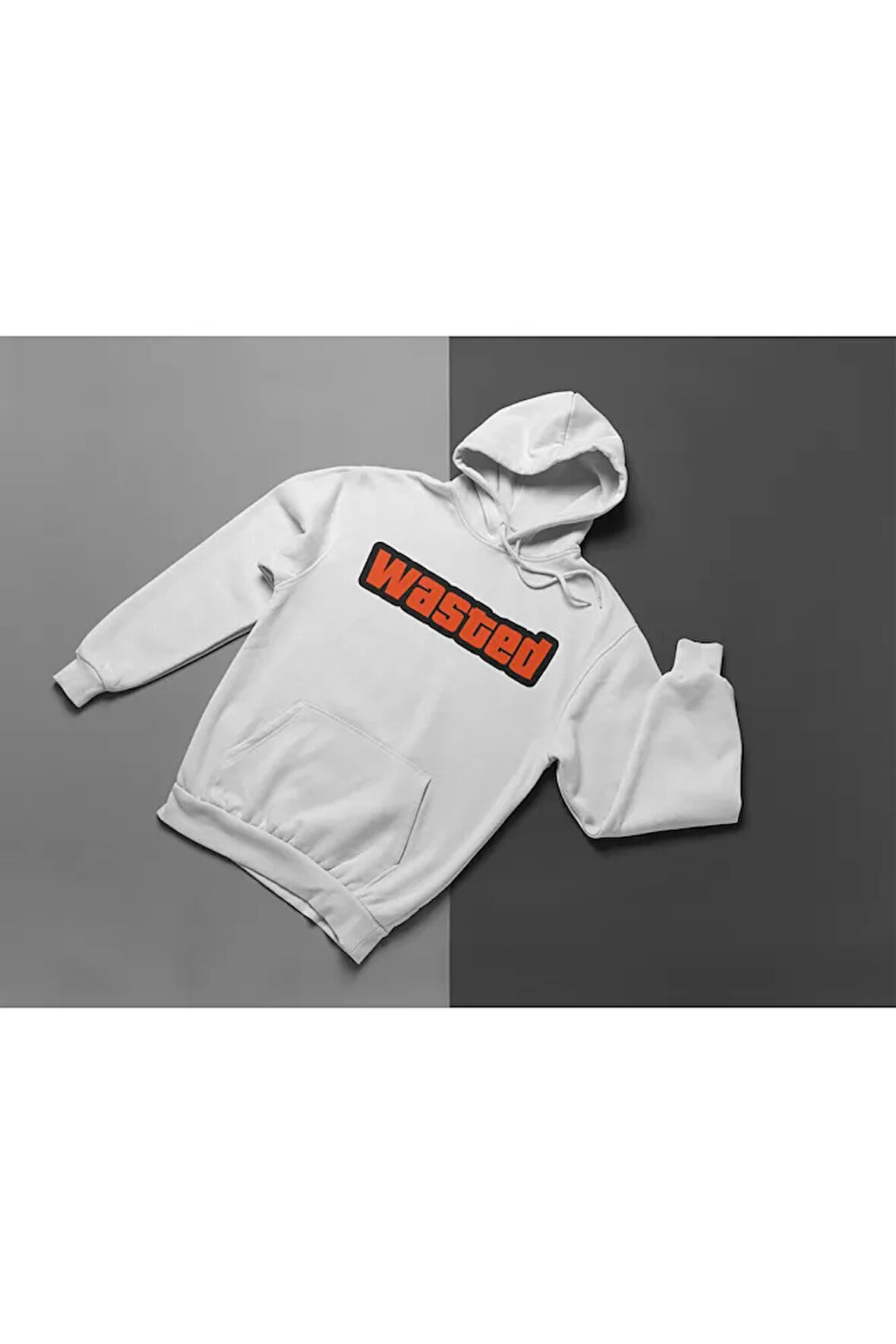 GTA Wasted Baskılı Unisex Oversize Oyun Hoodie