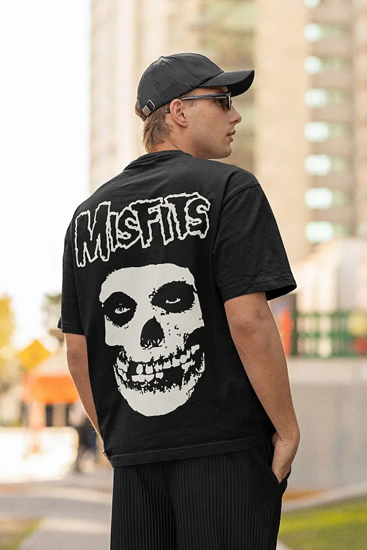 Misfits Müzik Grubu Baskılı Unisex Oversize Rock Metal Tişört
