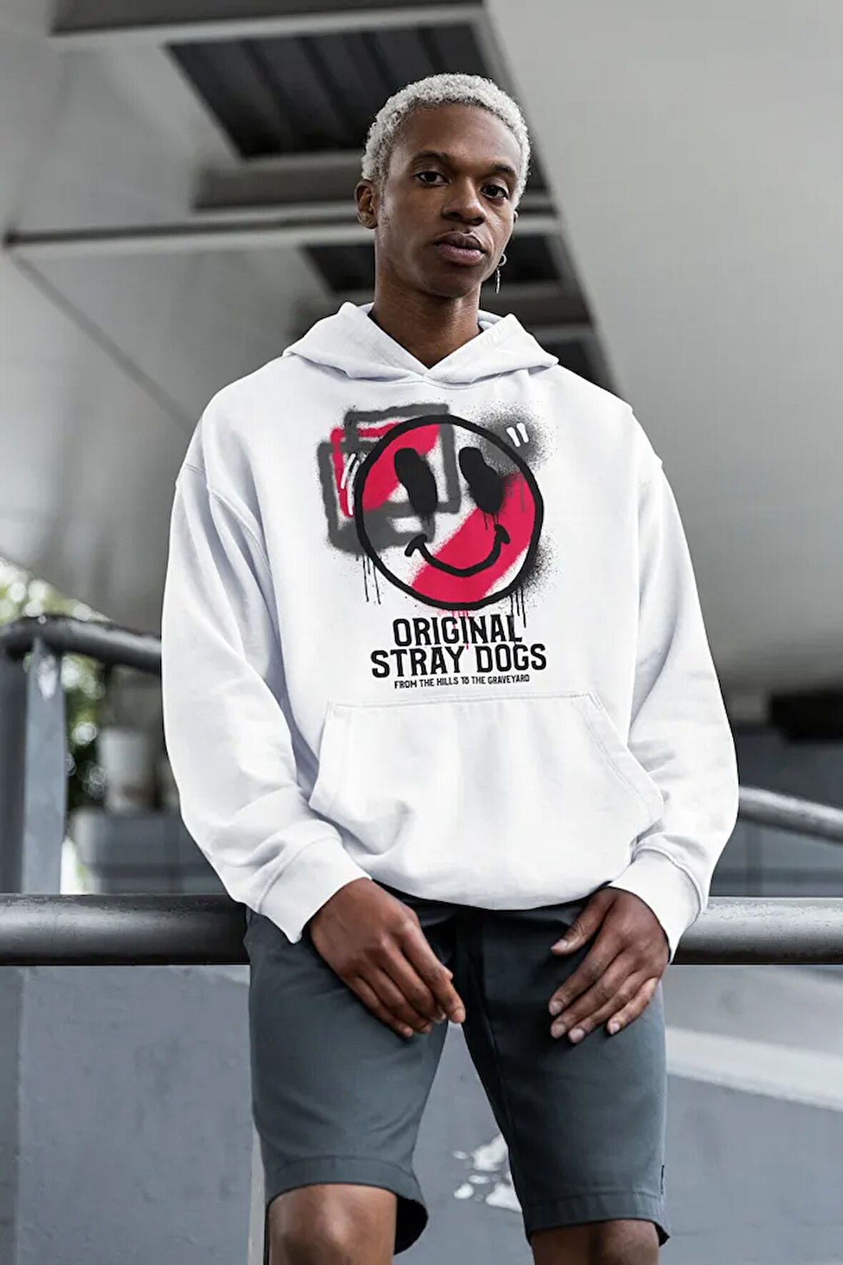 Original Stray Dogs Baskılı Unisex Oversize Tasarım Hoodie