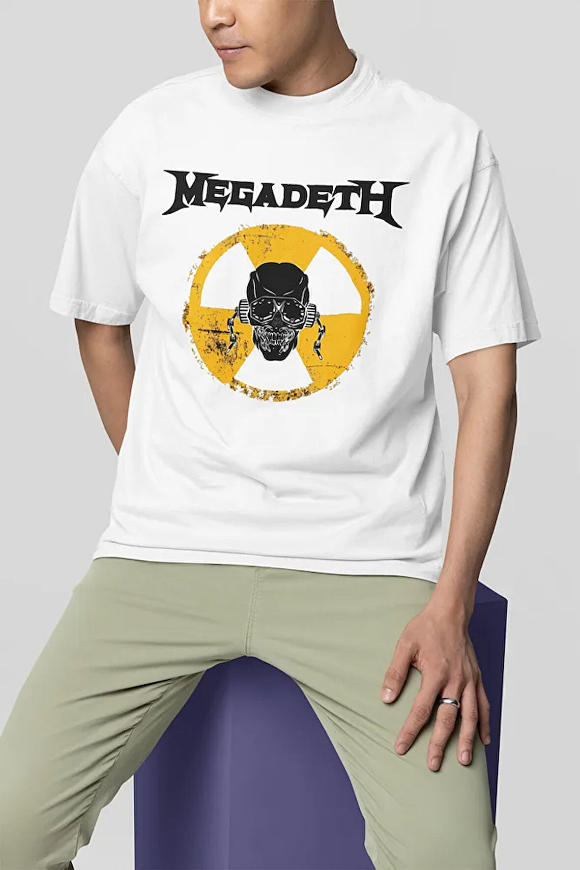 Megadeth Baskılı Unisex Oversize Müzik Grubu Tişört