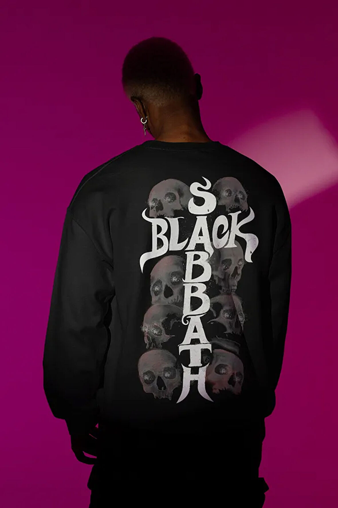Black Sabbath 1968 Baskılı Unisex Oversize Rock Metal Müzik Grubu Sweatshirt
