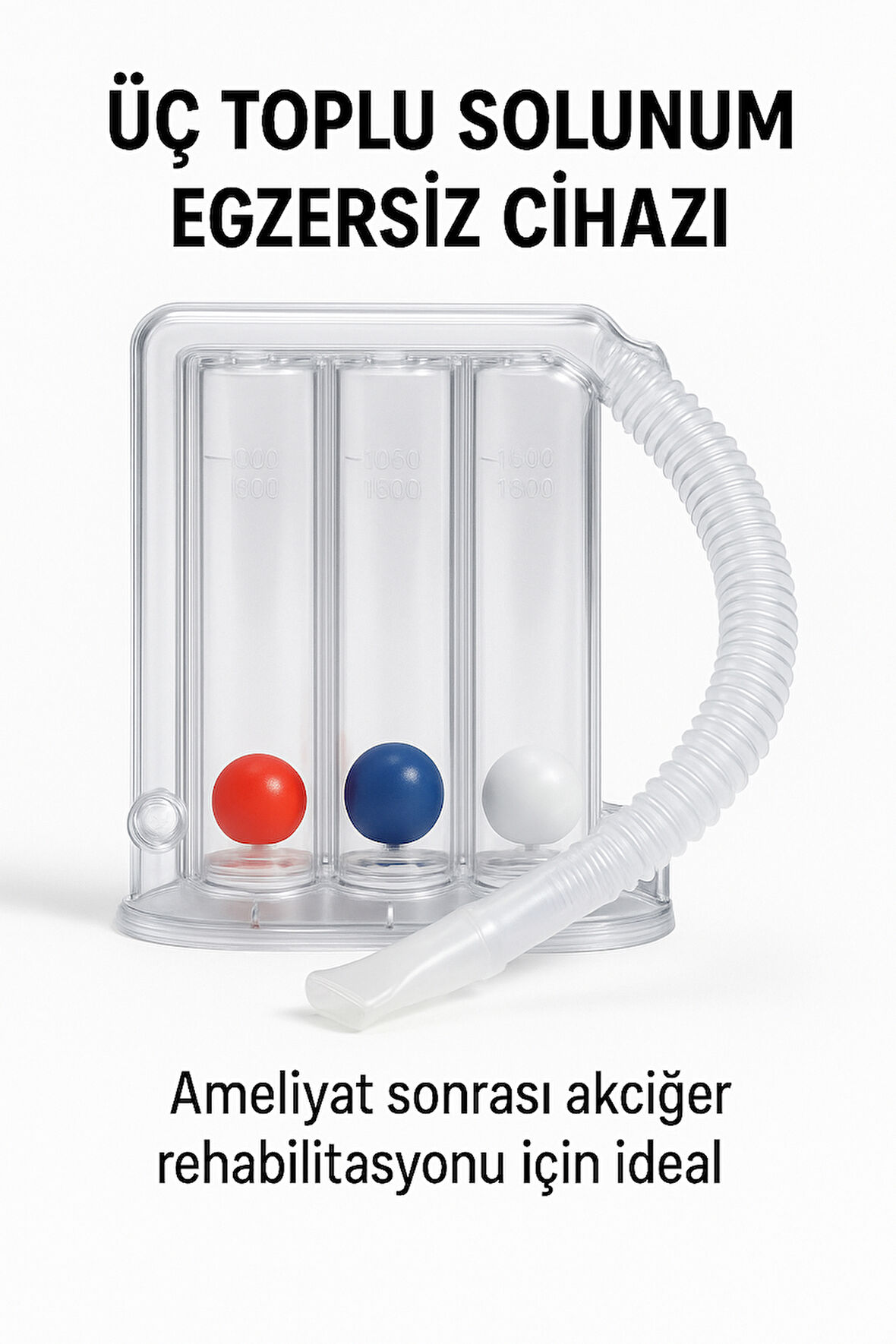 Livora Triflo 3 Odalı Solunum Egzersiz Cihazı
