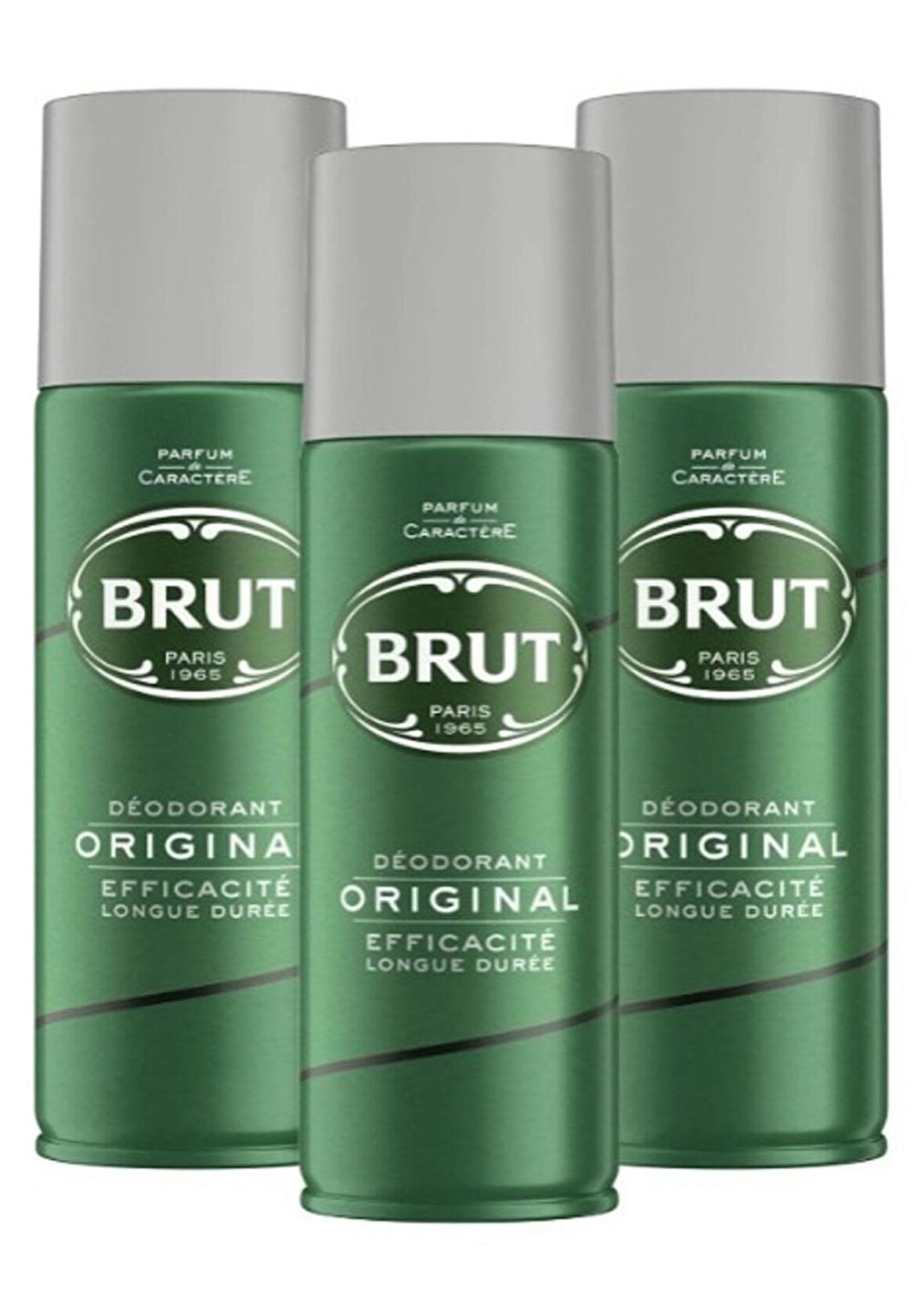 3 x Brut Original Deodorant Spray 200 Ml