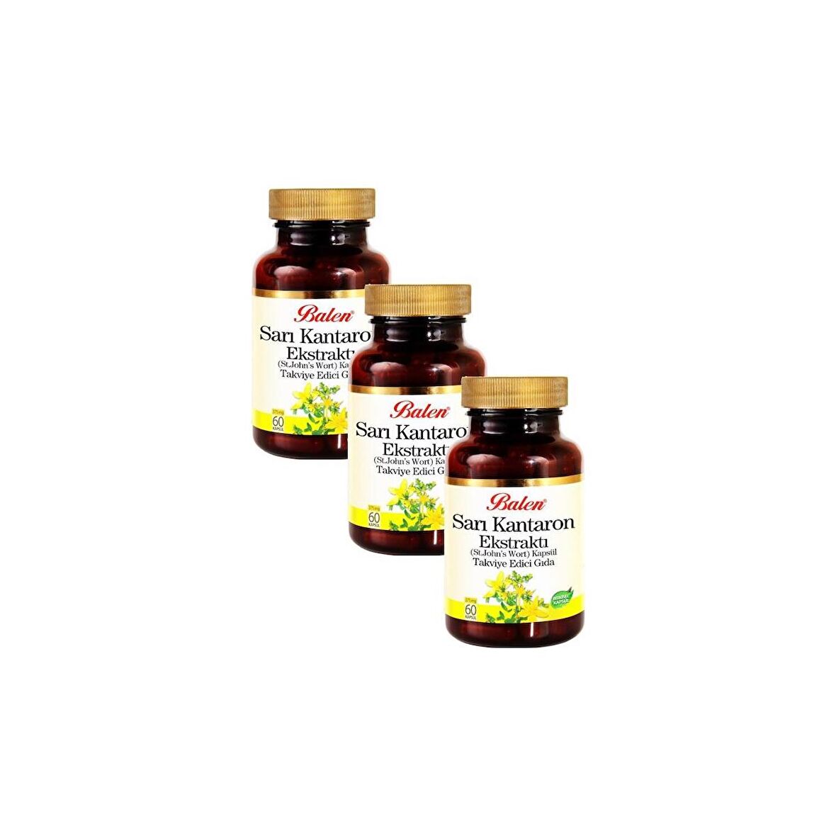 Balen Sarı Kantaron 60 Kapsül (St. John’ S Wort) (3 Adet)