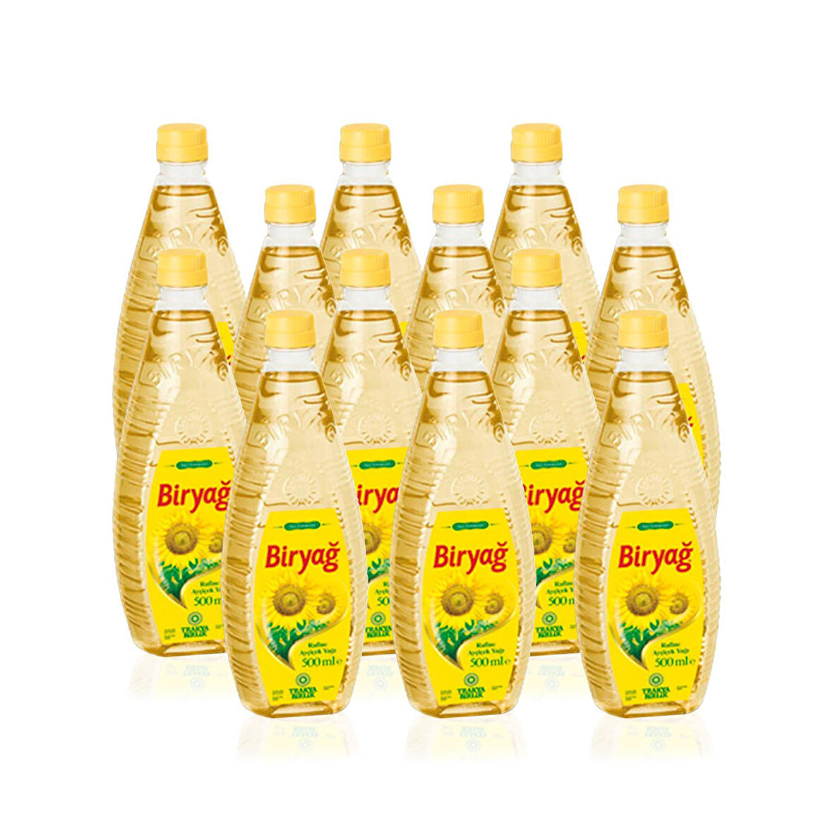Biryağ Ayçiçek Yağı 500 ml Pet Ambalaj (12'li  Paket)