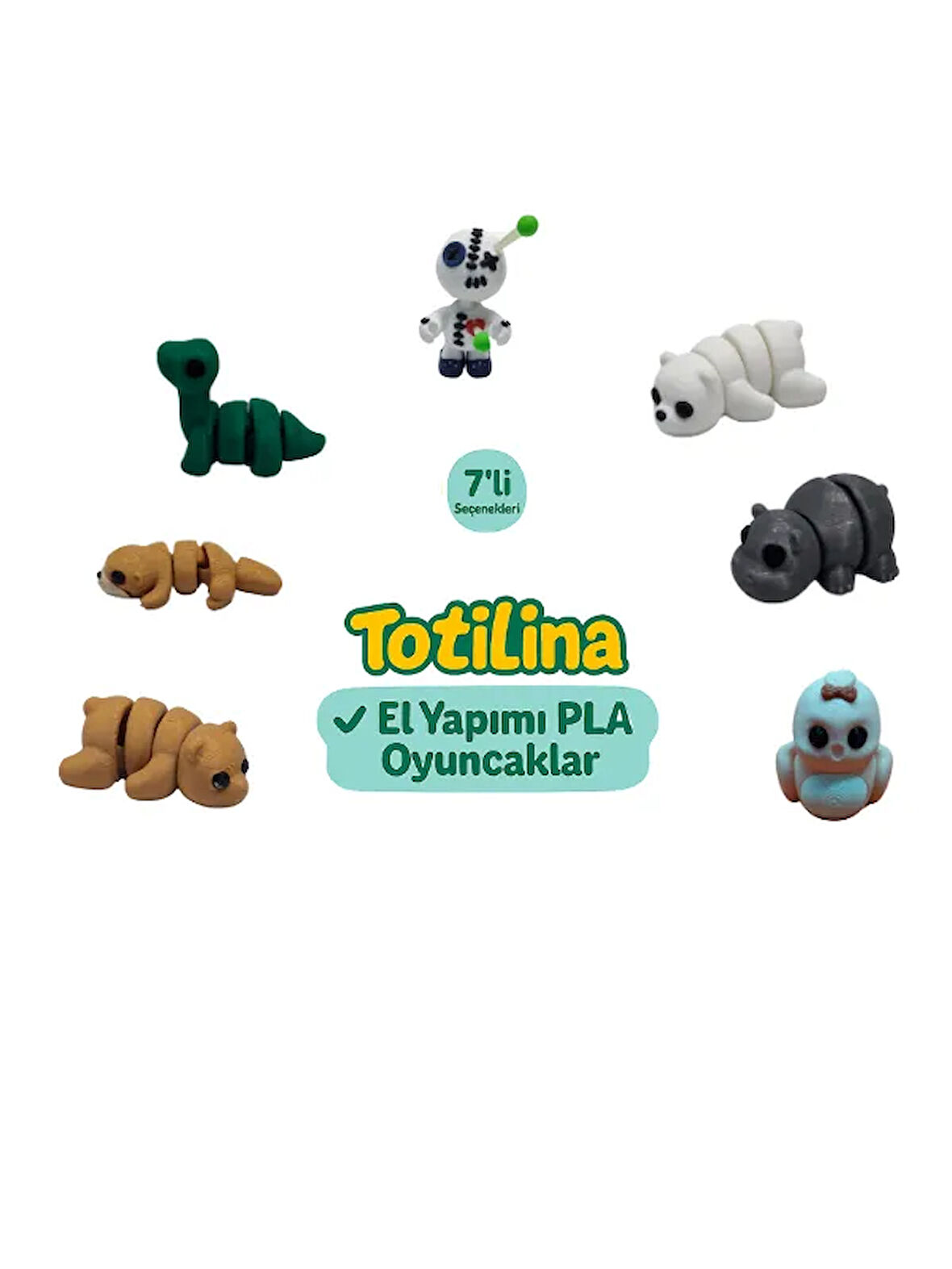 7'li set (voodoo ayı hipopotam kuş ayı su samuru dinozor…)