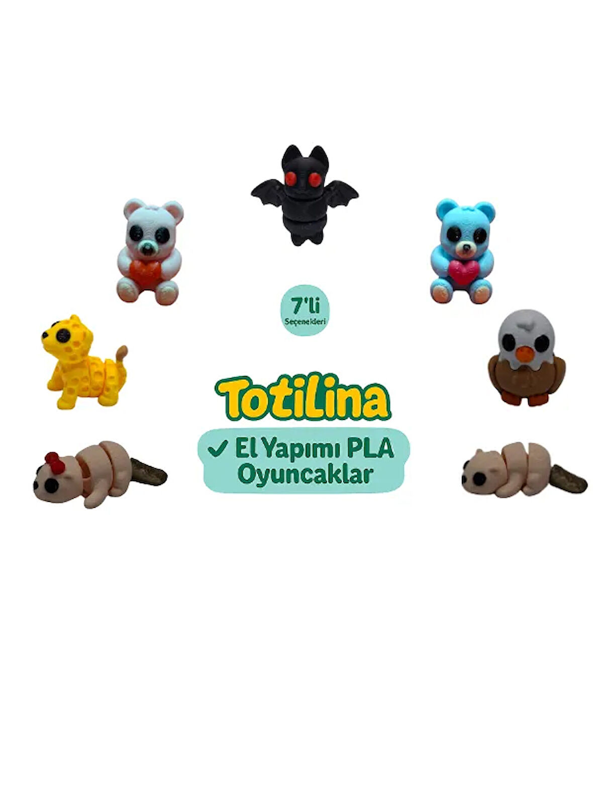 7'li set (yarasa ayı kartal su samuru puma ayı…)