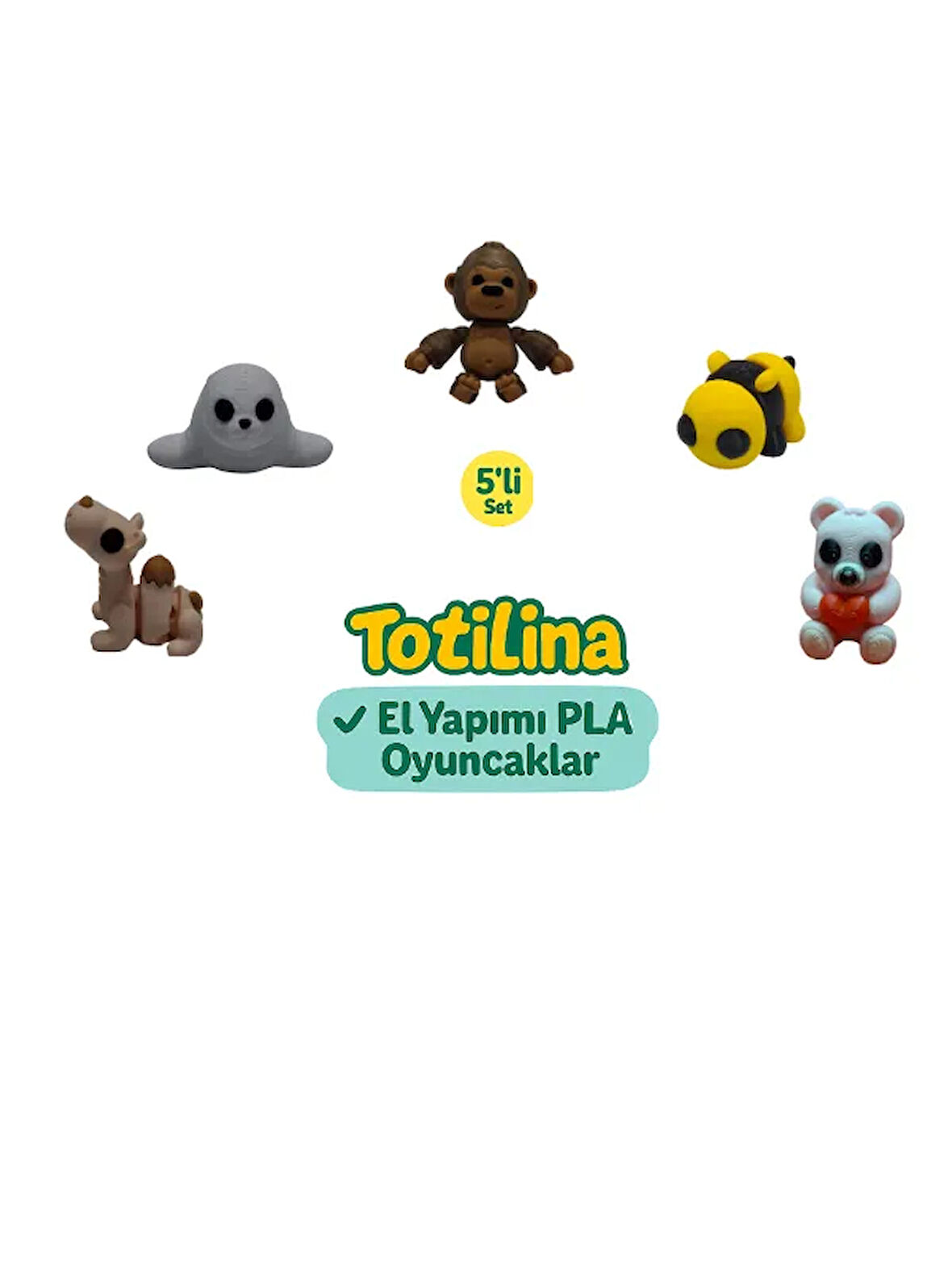 5'li set (goril arı ayı deve fok…)