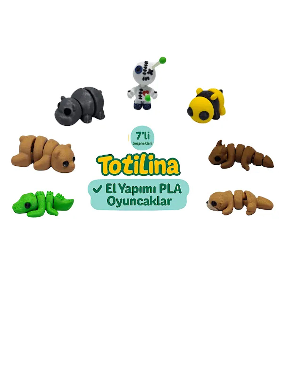 7'li set (voodoo arı ejderha su samuru timsah ayı hipopotam…)