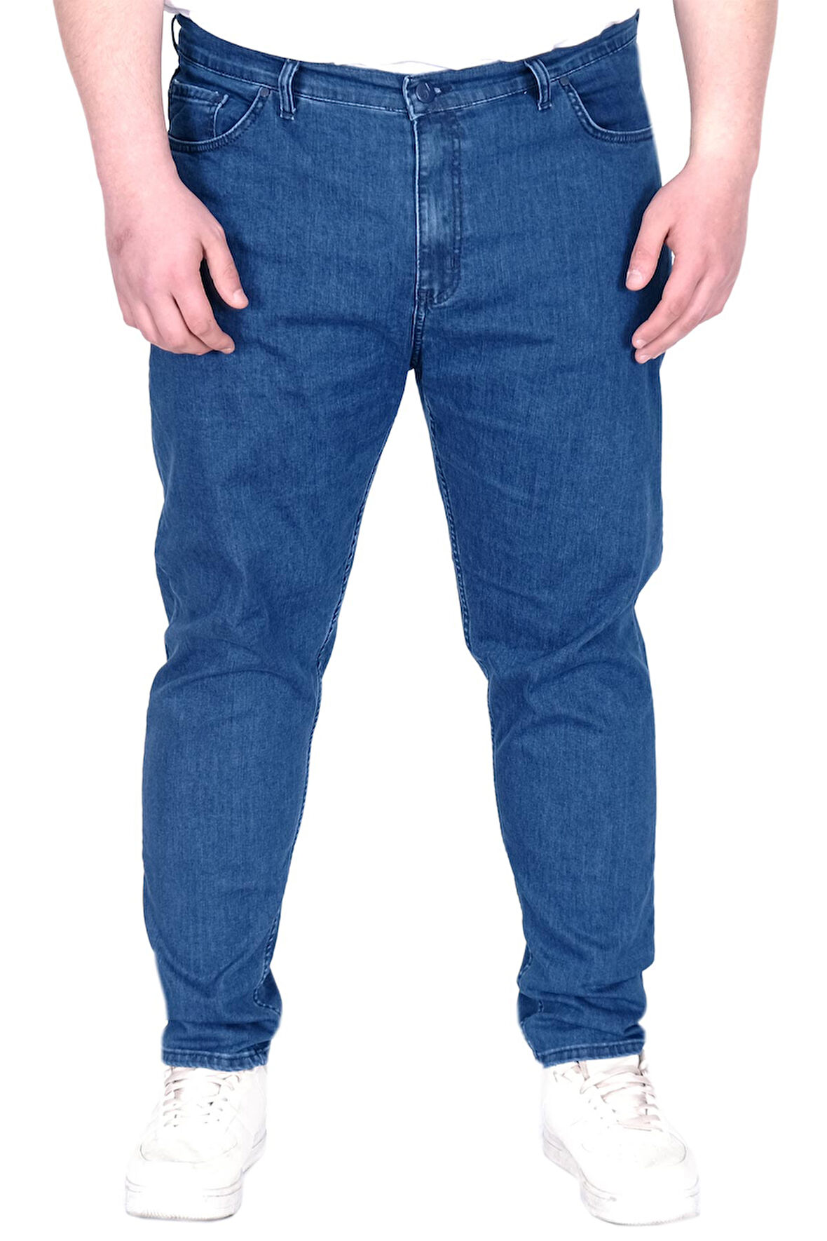 Mode XL Büyük Beden Erkek Pantolon Kot Klasik 21920 Indigo