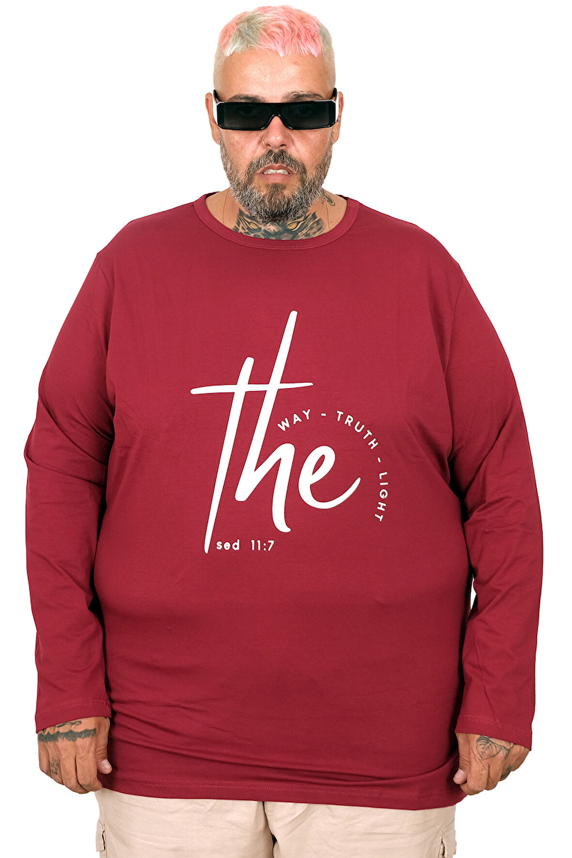 Mode XL Erkek Uzun Kol T-Shirt THE SED U25103