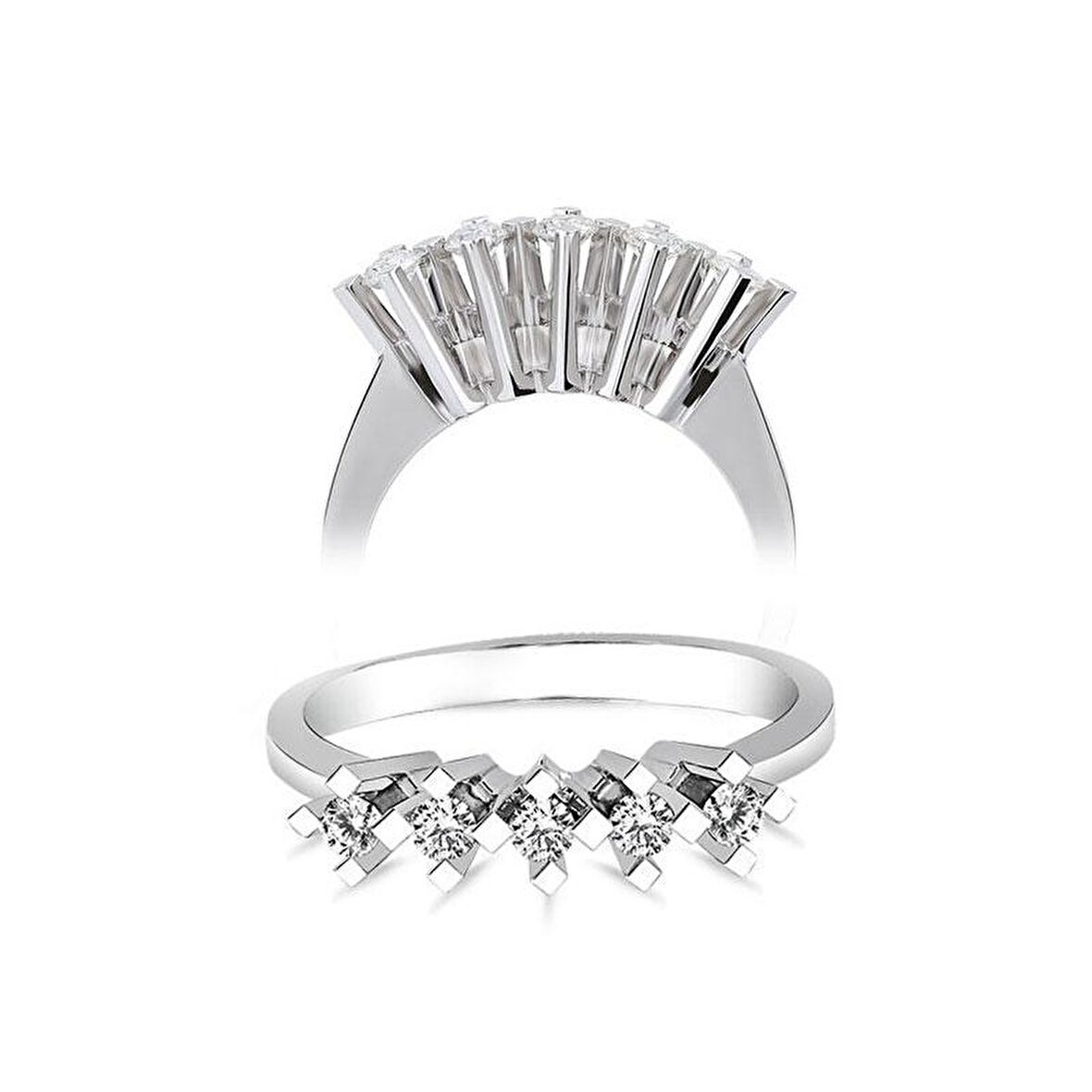 0.34Ct Pırlanta Beştaş Yüzük-14k