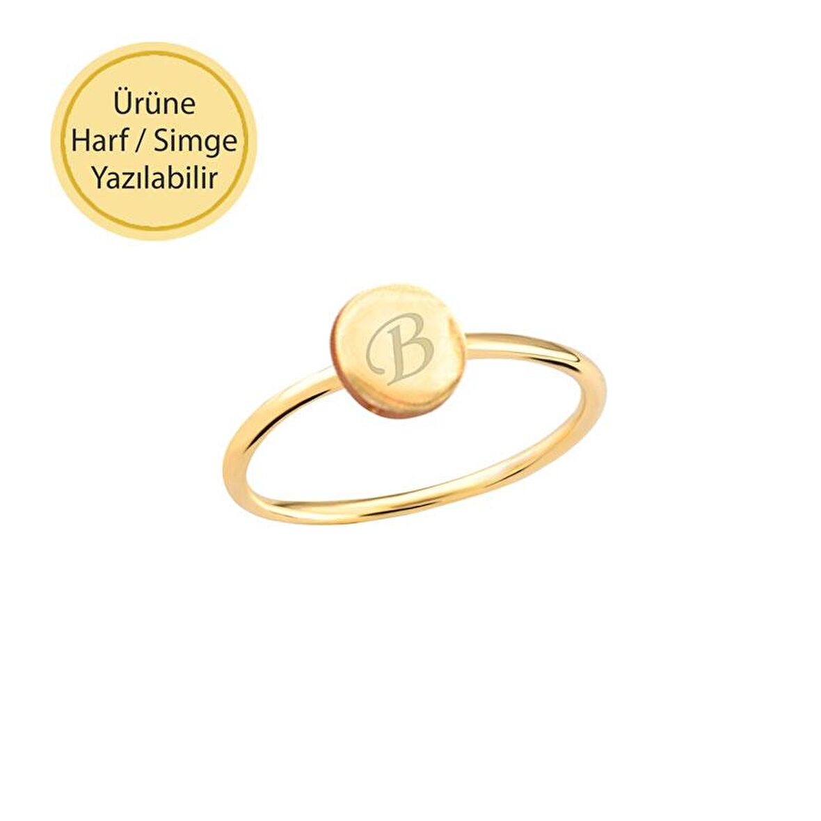 14k Altın Sade Yüzük