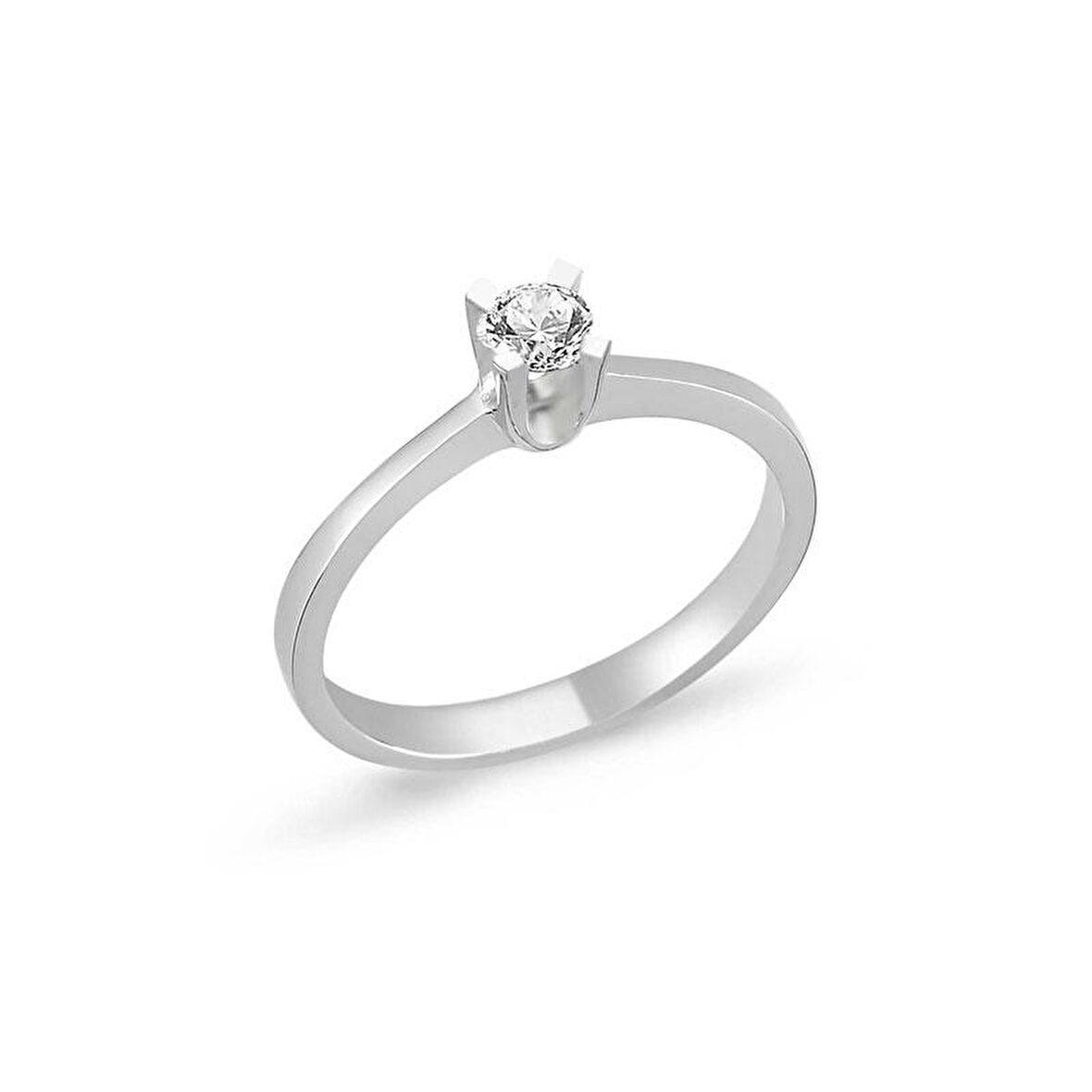 0.24ct Pırlanta Tektaş Yüzük - 18k