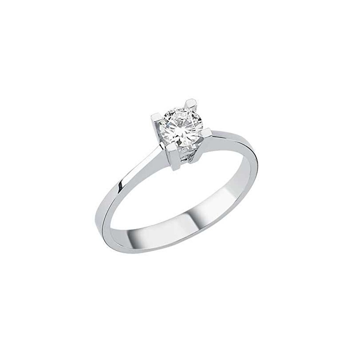 0.24Ct Pırlanta Tektaş Yüzük - 18K