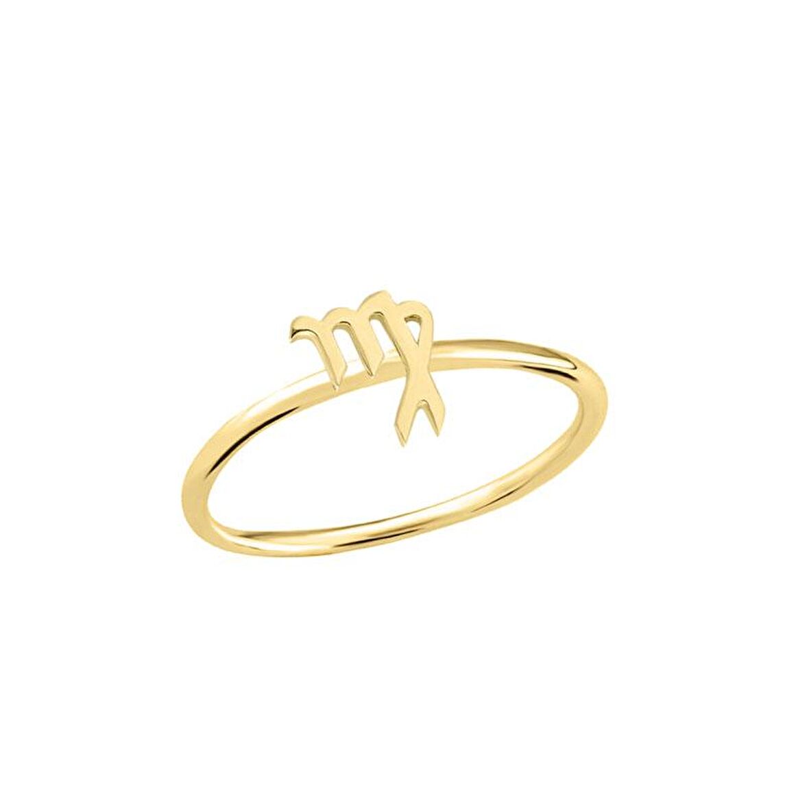 14 Ayar Altın Başak Burç Yüzük